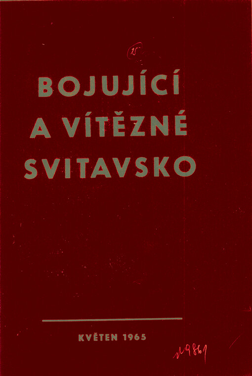 Bojující a vítězné Svitavsko : sborník vzpomínek z let 1938-1948