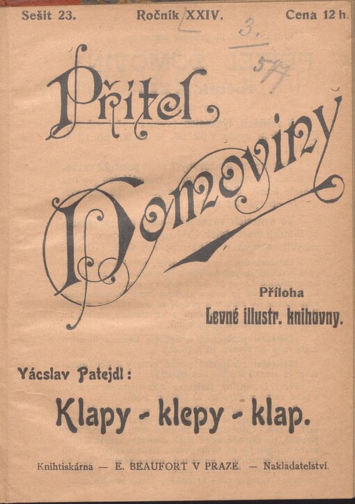 Klapy - klepy - klap: kratochvilné ohlasy ze starého mlýna