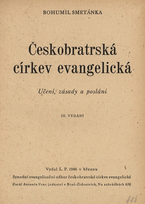 Českobratrská církev evangelická :Učení, zásady a poslání