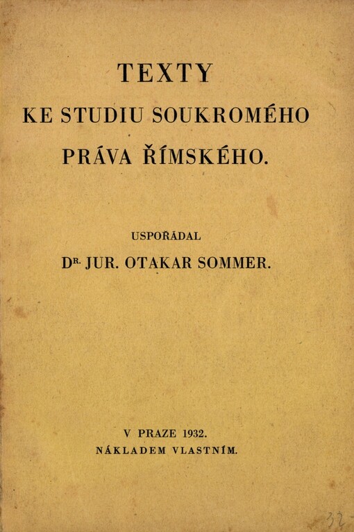 Texty ke studiu soukromého práva římského