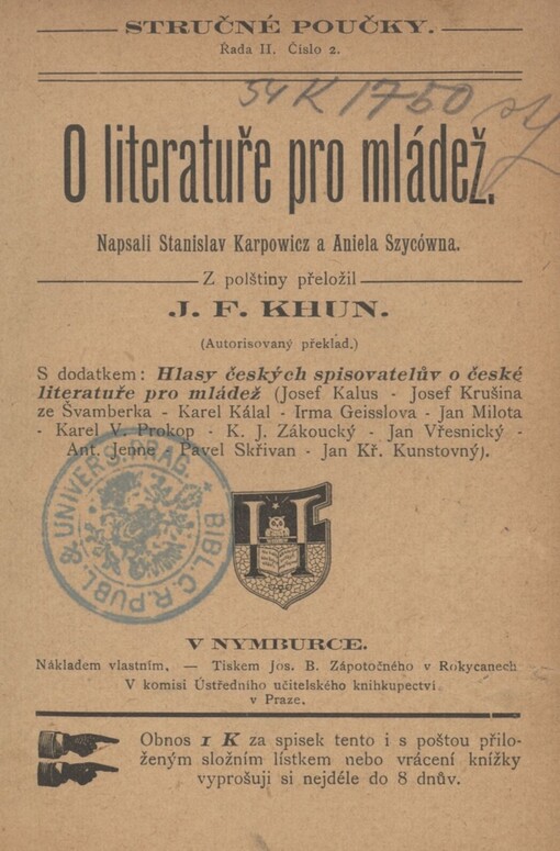 O literatuře pro mládež