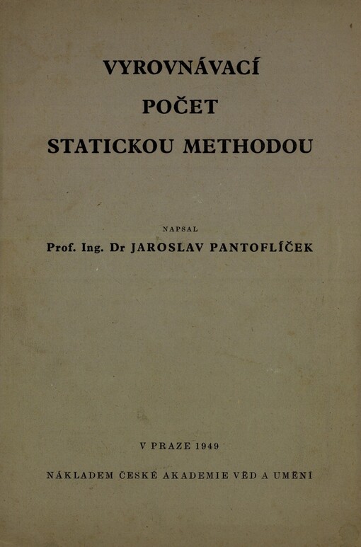 Vyrovnávací počet statickou methodou