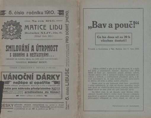Smilování a útrpnost s ubohými a nešťastnými: obrázky ze života těch, na něž rádi zapomínáme