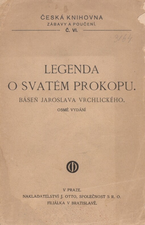Legenda o svatém Prokopu: báseň Jar. Vrchlického
