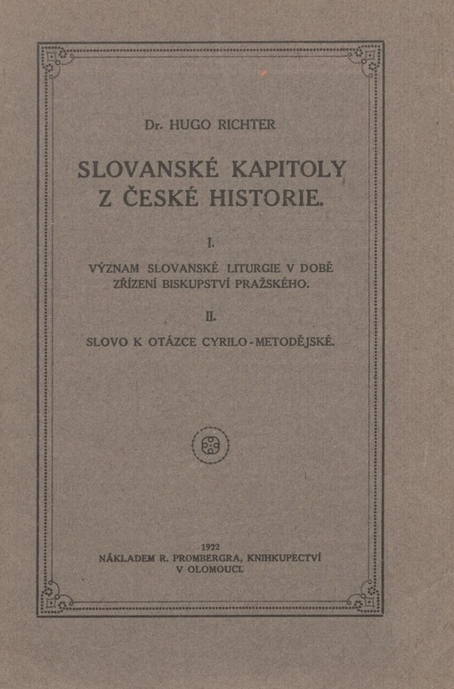 Slovanské kapitoly z české historie
