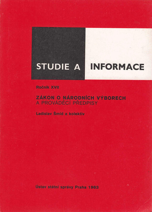 Zákon o národních výborech a prováděcí předpisy