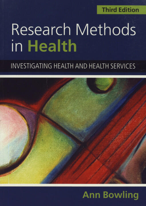 Research Methods in Health: Investigating Health and Health Services