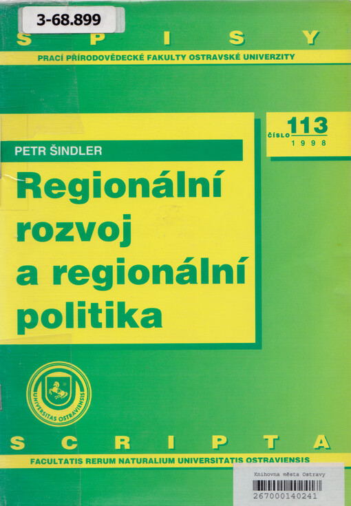Regionální rozvoj a regionální politika