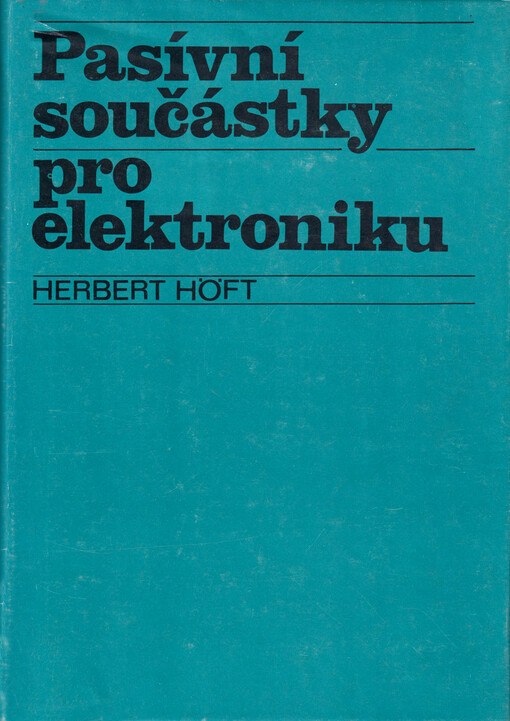 Pasívní součástky pro elektroniku