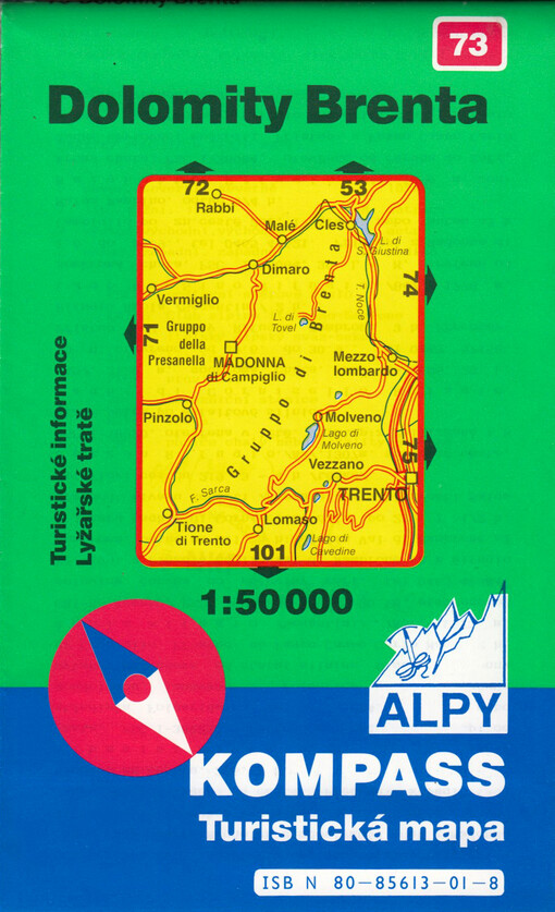 Dolomity, Brenta : turistické informace : lyžařské tratě