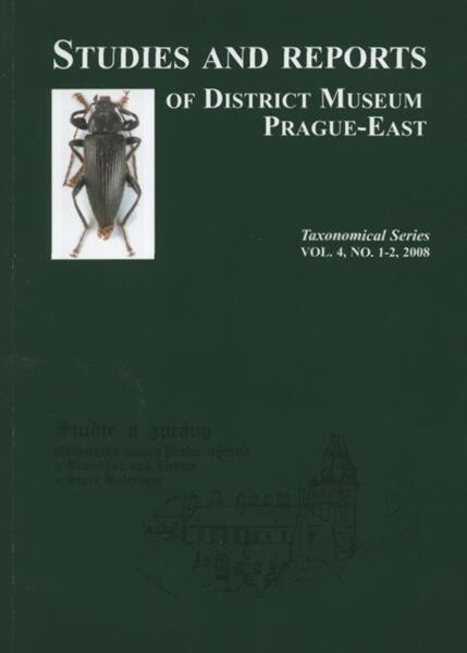 Studies and reports of District Museum Prague-East. Taxonomical series = Studie a zprávy Oblastního muzea Praha-Východ. Taxonomická řada
