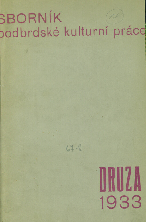 Druza : sborník podbrdské kulturní práce