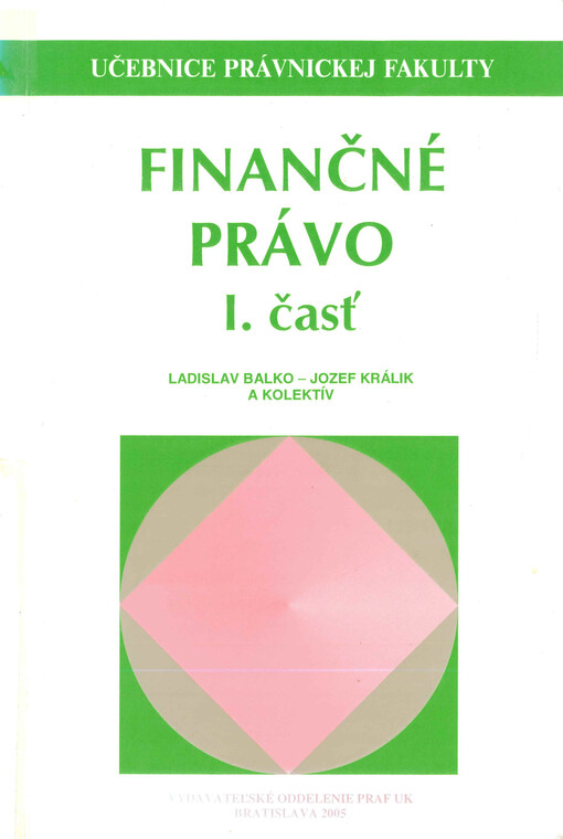 Finančné právo I. časť