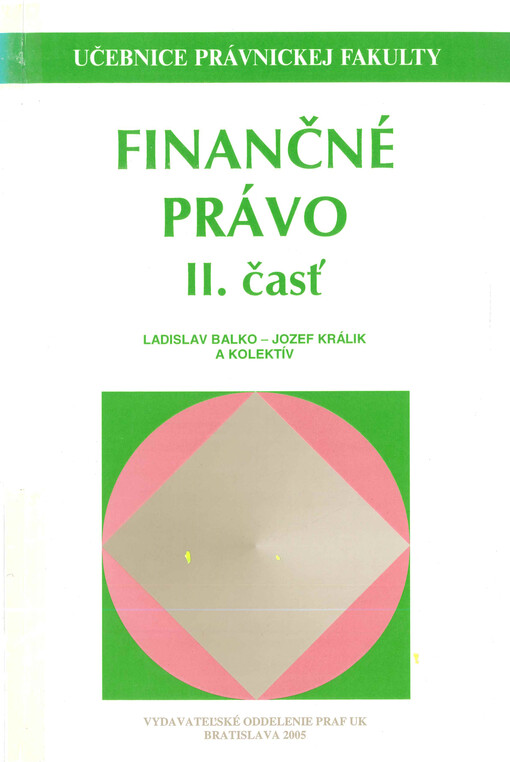 Finančné právo II. časť