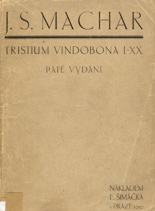 Tristium Vindobona : I.-XX.