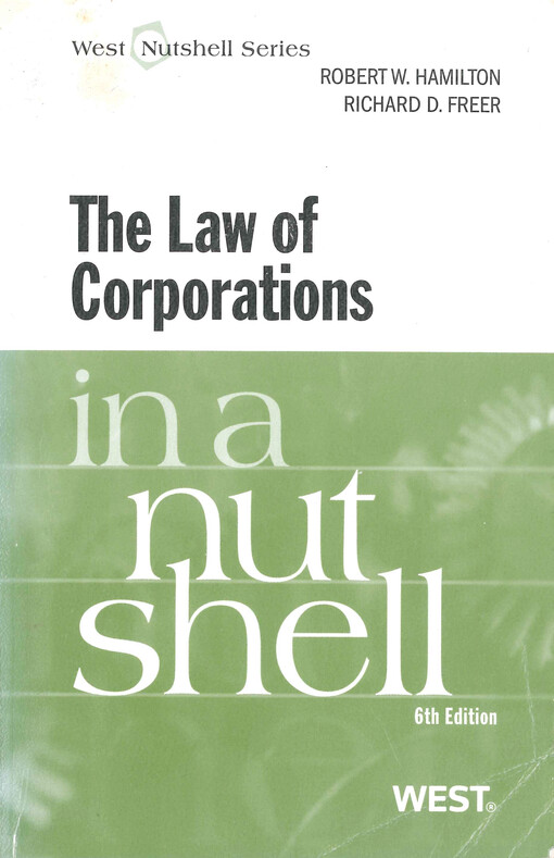 The law of corporations : in a nutshell