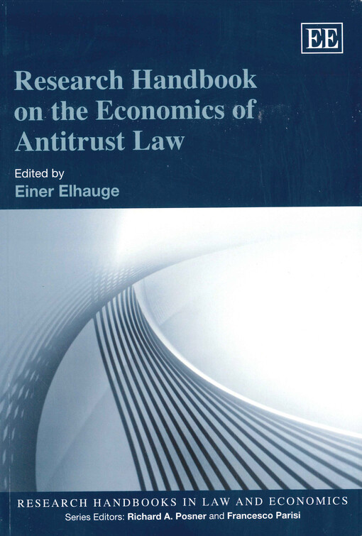 Research handbook on the economics of antitrust law