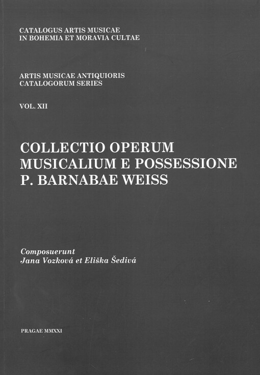 Collectio operum musicalium e possessione p. Barnabae Weiss