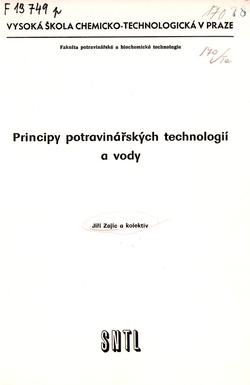 Principy potravinářských technologií a vody