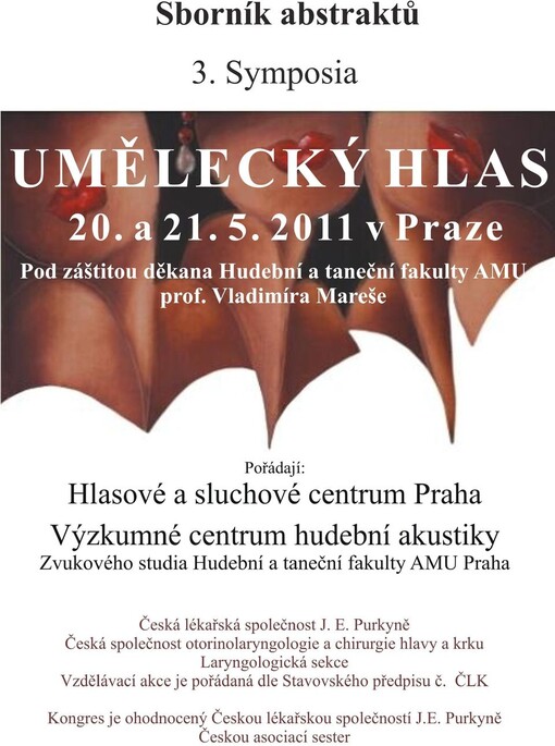 Umělecký hlas : 3. symposium : program, sborník abstraktů : 20.-21. května, Praha