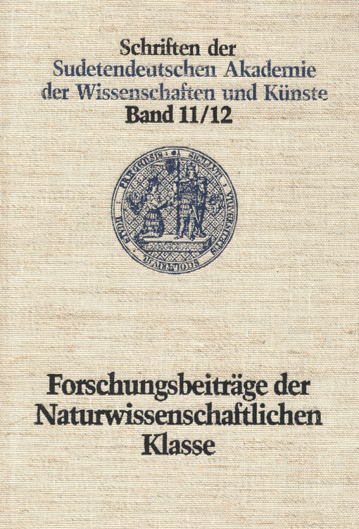 Forschungsbeiträge der Naturwissenschaftlichen Klasse