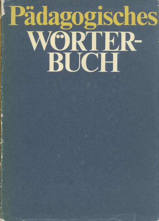 Pädagogisches Wörterbuch