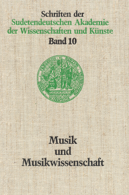 Musik und Musikwissenschaft