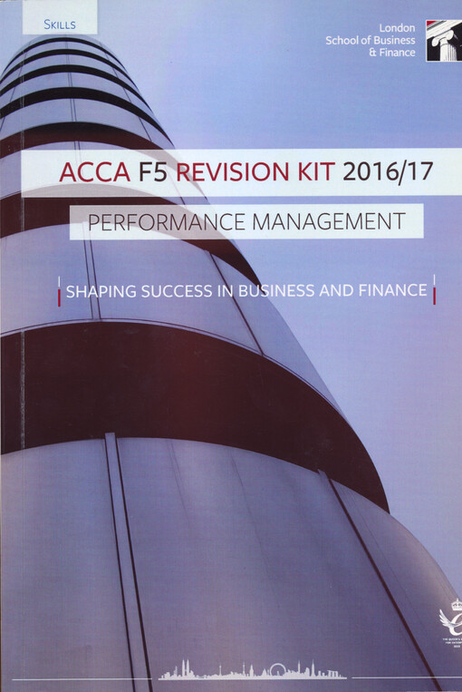 Performance management : revision kit : for exams until June 2017