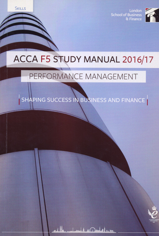 Performance management : study manual : for exams until June 2017