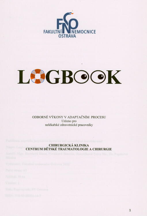 Logbook : odborné výkony v adaptačním procesu