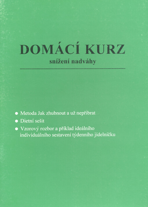 Domácí kurz snížení nadváhy