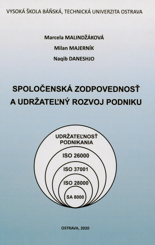 Spoločenská zodpovednosť a udržateľný rozvoj podniku : monografia