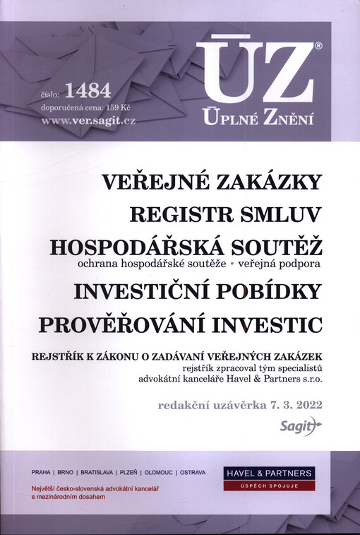 Veřejné zakázky, registr smluv, hospodářská soutěž, investiční pobídky, prověřování investic