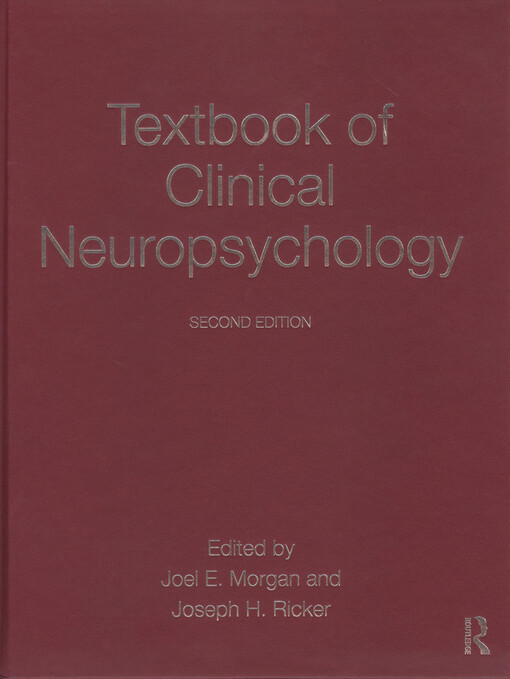 Textbook of clinical neuropsychology