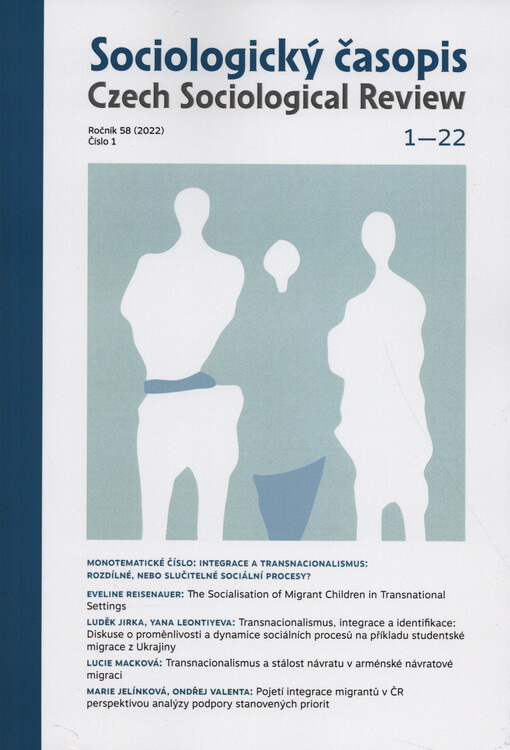Sociologický časopis = Czech sociological review = Revue de sociologie = Sociological review = Sociologičeskij žurnal = Sociologische Zeitschrift