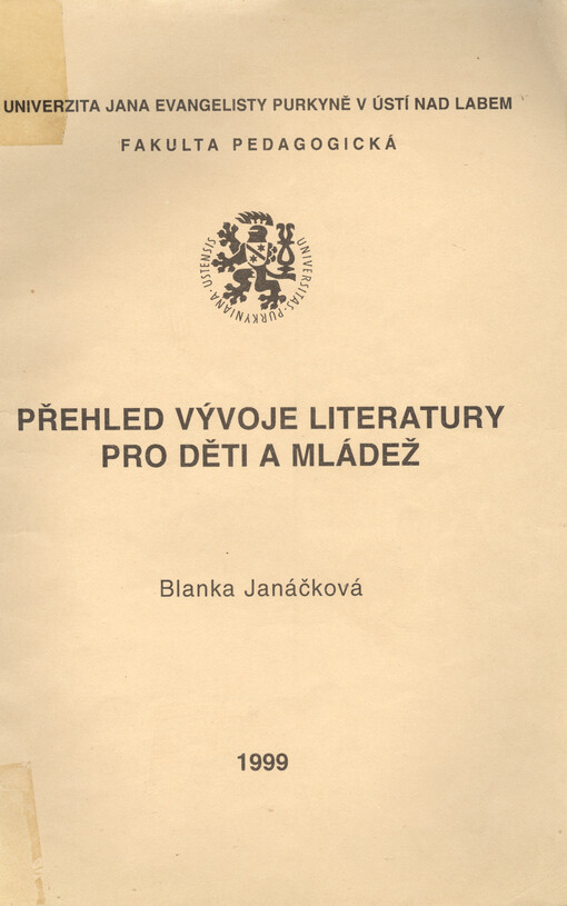 Přehled vývoje literatury pro děti a mládež