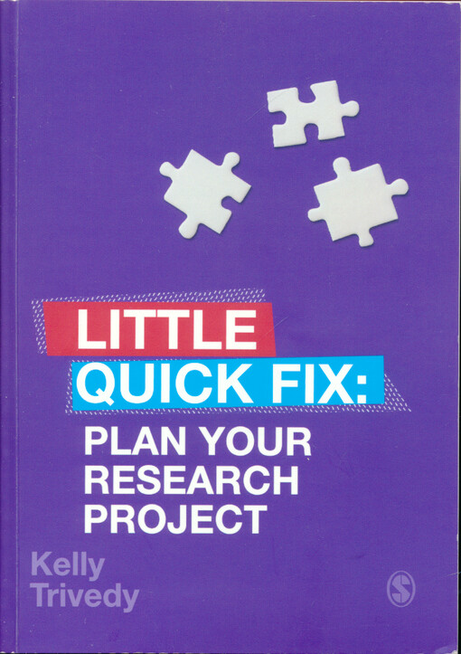Little quick fix: plan your research project