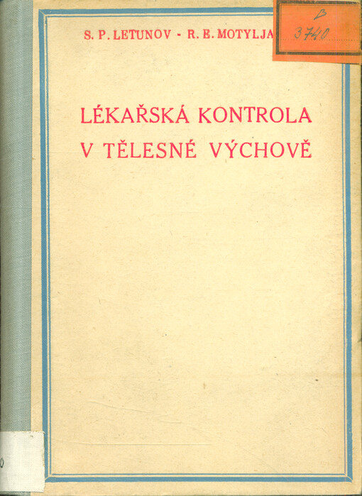 Lékařská kontrola v tělesné výchově 