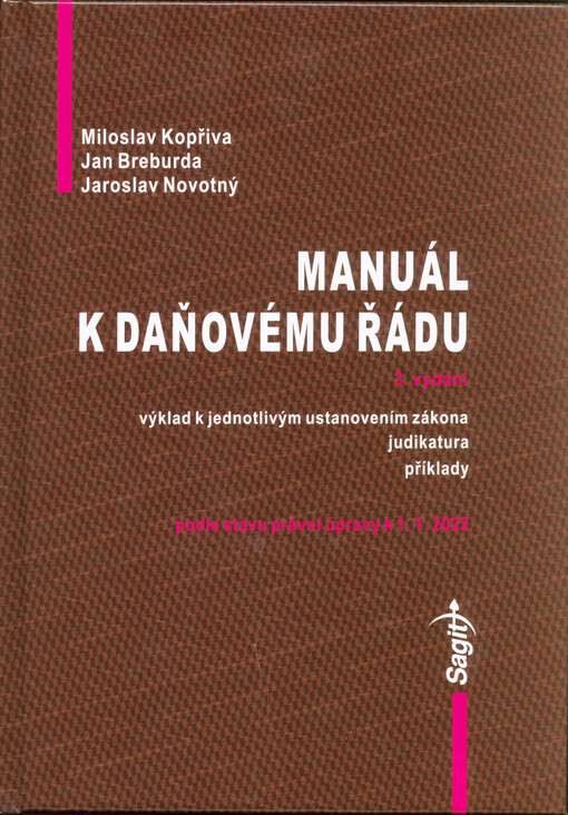 Manuál k daňovému řádu