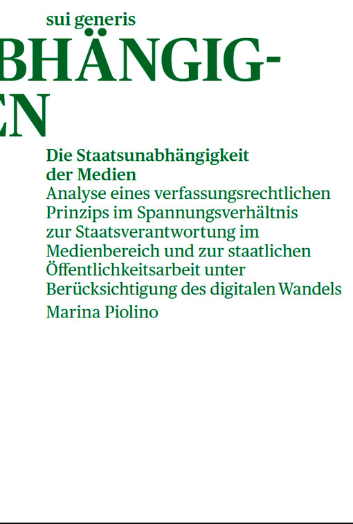 Die Staatsunabhängigkeit der Medien