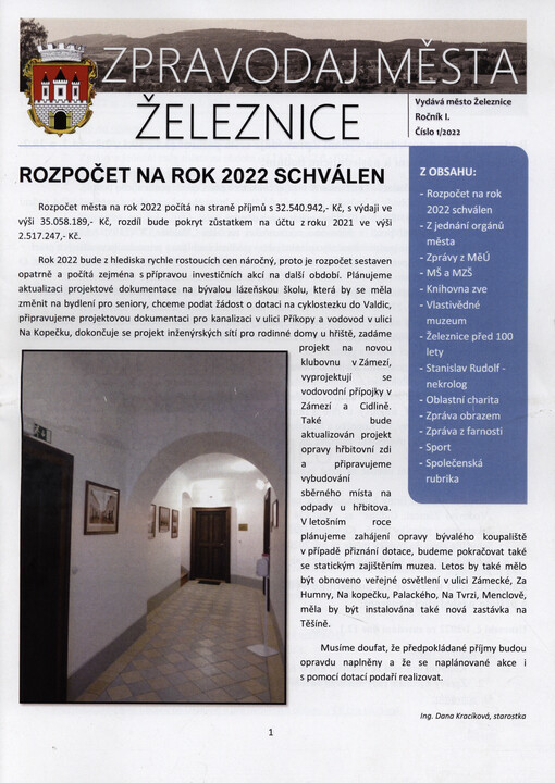 Zpravodaj města Železnice