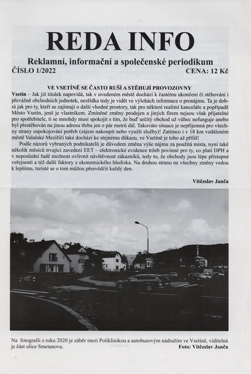 Reda info : reklamní, informační a společenské periodikum