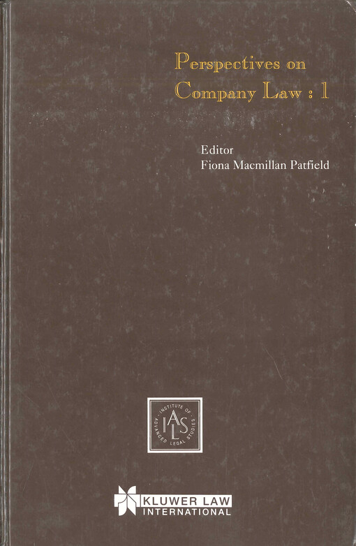 Perspectives on company law. 1