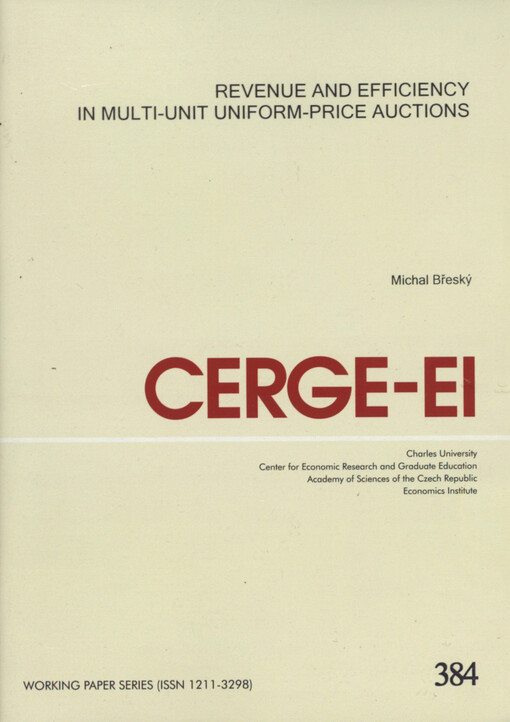 Revenue and efficiency in multi-unit uniform-price auctions