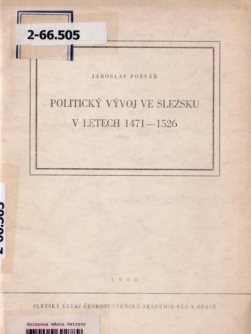 Politický vývoj ve Slezsku v letech 1471-1526