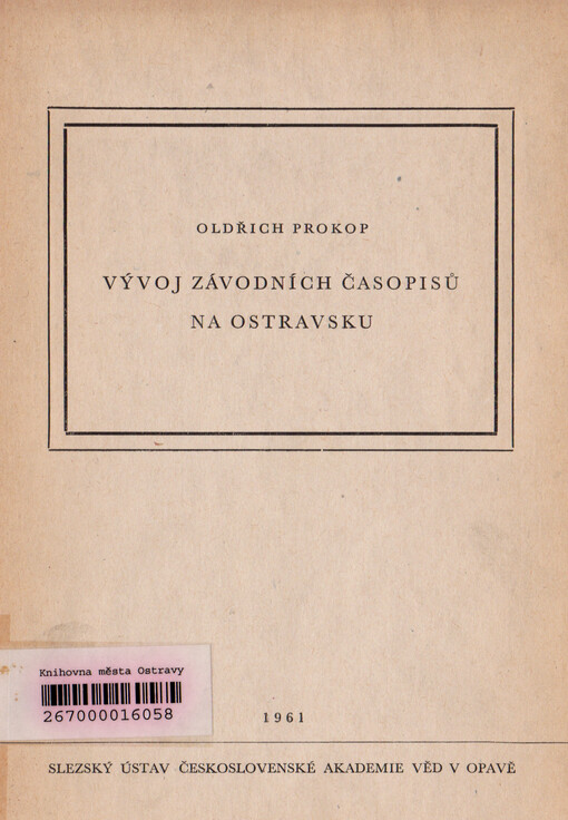 Vývoj závodních časopisů na Ostravsku