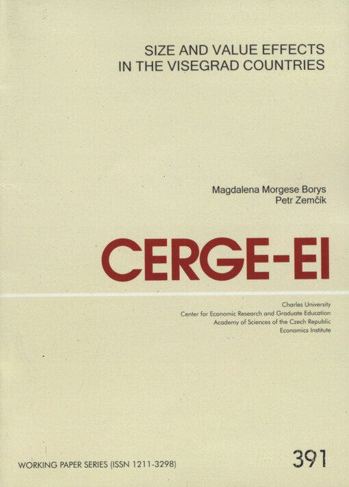 Size and value effects in the Visegrad countries