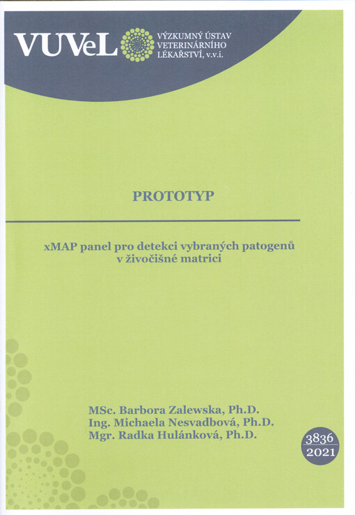 xMAP panel pro detekci vybraných patogenů v živočišné matrici