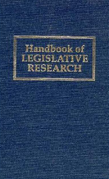 Handbook of Legislative Research