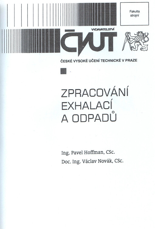 Zpracování exhalací a odpadů